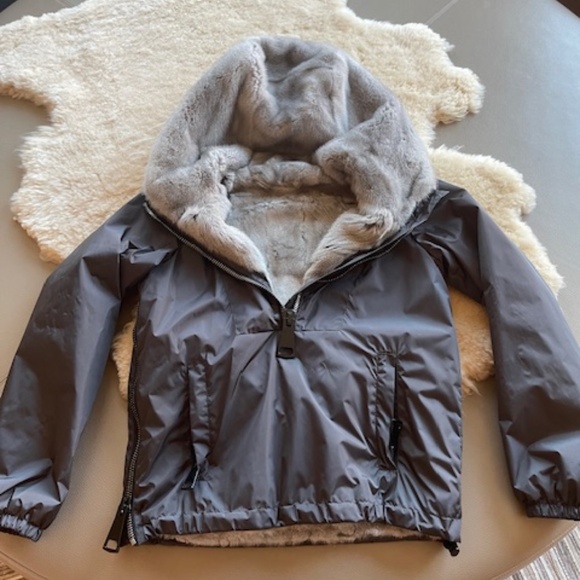 Mink jacket with hoodie by Authier - Picture 1 of 10